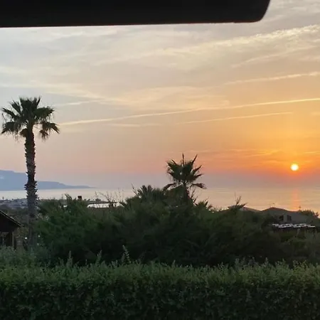 Amazing Sunset With Swimming Pool